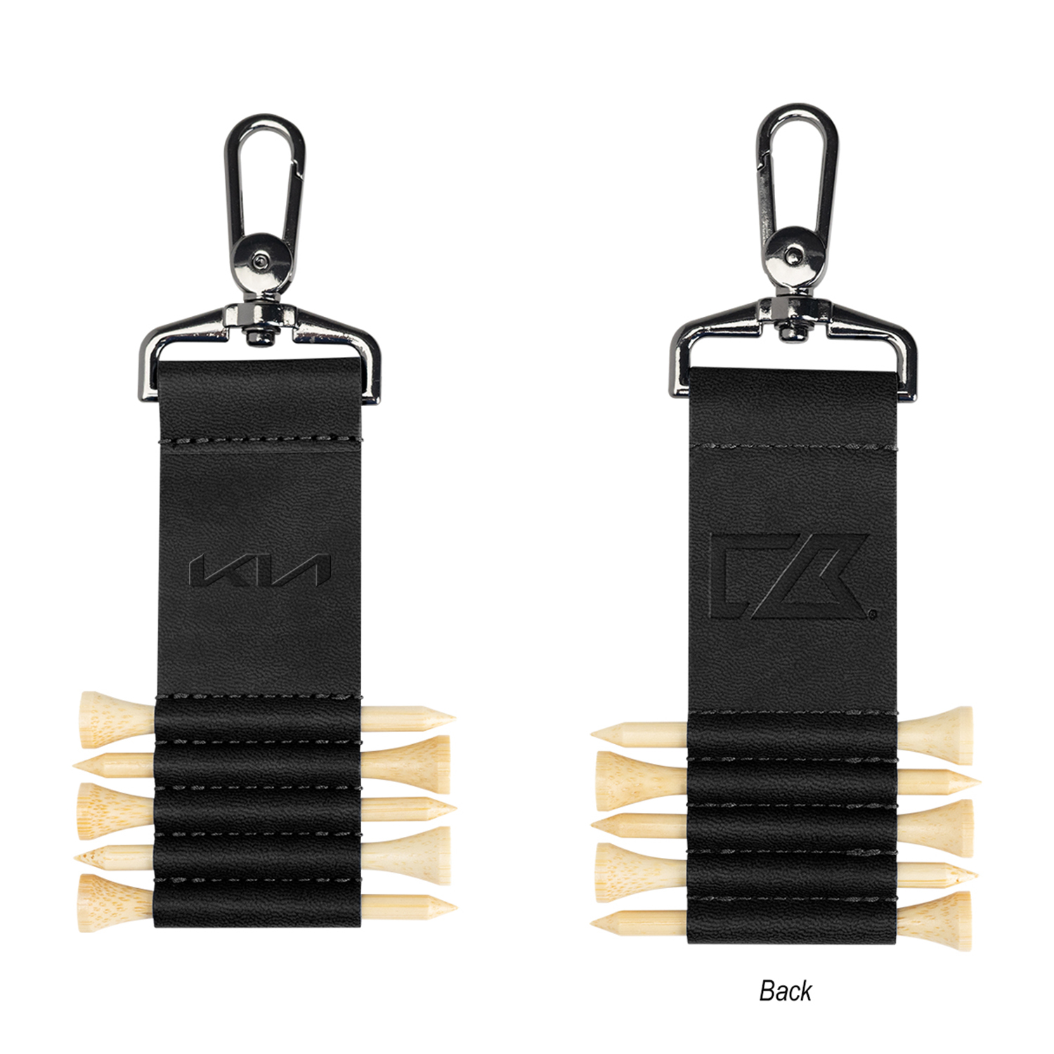 Cutter & Buck rPET and Bamboo Golf Tee Set Keychain