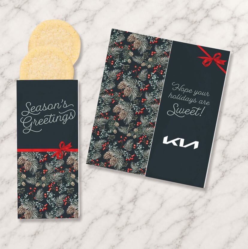 Pine Boughs & Berries Sugar Cookie Sweeter Card